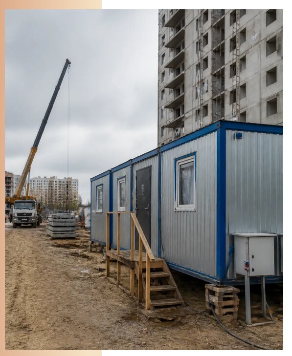 Аренда строительных вагончиков для рабочих в Партизанске